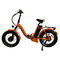 บุรุษมินิพับไฟฟ้าไฮบริดจักรยานสีส้ม 48v ไฟฟ้าพับจักรยานด้วยระบบช่วยเหยียบ