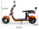จักรยานยนต์สกู๊ตเตอร์ไฟฟ้าขนาดเล็ก E Bike 72v 60km EEC COC Citycoco 1500w Fat Tyre