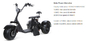 3 ล้อไฟฟ้า Trike Mobility Scooter จักรยาน Fat Tyre Street Legal