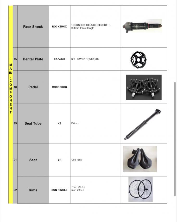 28 "29" 27.5 นิ้วจักรยานเสือภูเขาไฟฟ้า 27.5 "Xl 48v 500w Hybrid Long Range Long Range 2