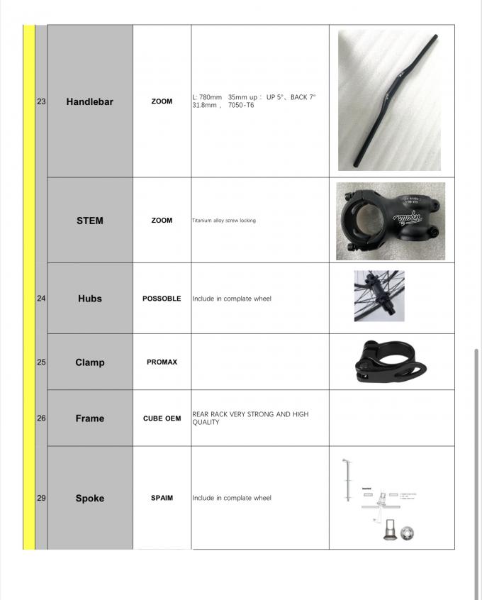 28 "29" 27.5 นิ้วจักรยานเสือภูเขาไฟฟ้า 27.5 "Xl 48v 500w Hybrid Long Range Long Range 3