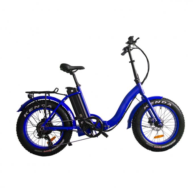 48v ไขมันยางจักรยานไฟฟ้า 20 นิ้ว 500w 40 Mph แบตเตอรี่ขับเคลื่อนด้วยยางหนา 1