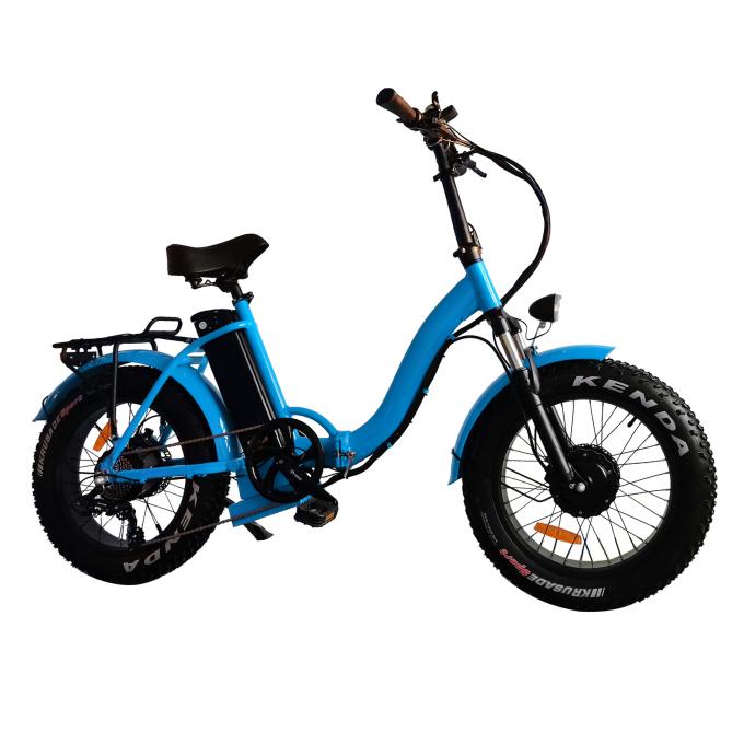 48v ไขมันยางจักรยานไฟฟ้า 20 นิ้ว 500w 40 Mph แบตเตอรี่ขับเคลื่อนด้วยยางหนา 3