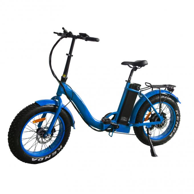 48v ไขมันยางจักรยานไฟฟ้า 20 นิ้ว 500w 40 Mph แบตเตอรี่ขับเคลื่อนด้วยยางหนา 7