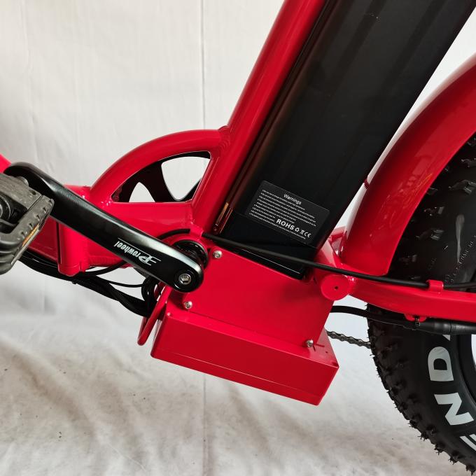 48v ไขมันยางจักรยานไฟฟ้า 20 นิ้ว 500w 40 Mph แบตเตอรี่ขับเคลื่อนด้วยยางหนา 9