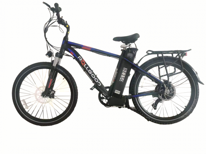 จักรยานเสือภูเขาไฟฟ้าขนาด 26 นิ้วน้ำหนักเบา 40mph Full Suspension Mountain Ebike 250w-500w 0
