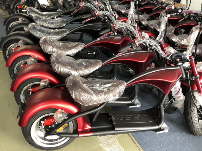 ล้อใหญ่ Citycoco Electric Scooter Black Off Road 2000w โช้คอัพ 1