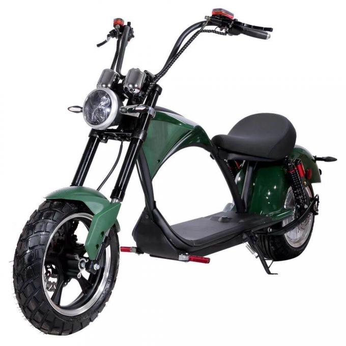 ล้อใหญ่ Citycoco Electric Scooter Black Off Road 2000w โช้คอัพ 10