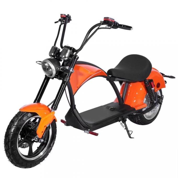 ล้อใหญ่ Citycoco Electric Scooter Black Off Road 2000w โช้คอัพ 11