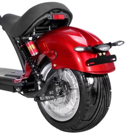 ล้อใหญ่ Citycoco Electric Scooter Black Off Road 2000w โช้คอัพ 17