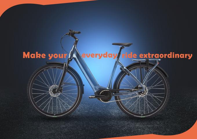 250W 750w Electric City Bike 16.5AH แบตเตอรี่มอเตอร์คู่สำหรับผู้ใหญ่ 0